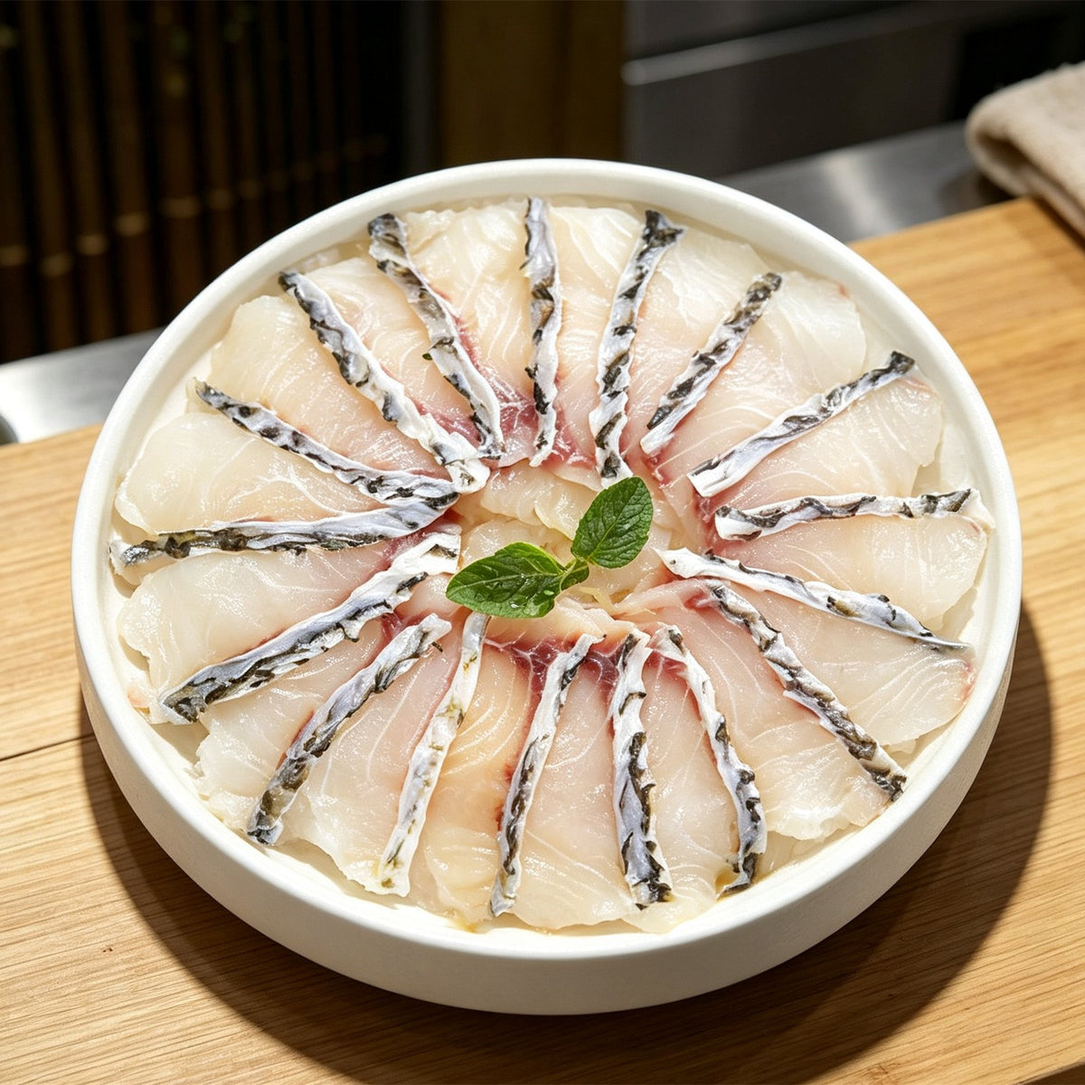 Fresh Crispy Grass Carp Sashimi