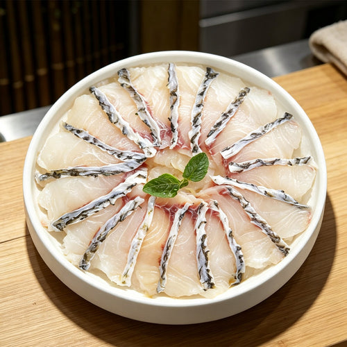 Fresh Crispy Grass Carp Sashimi