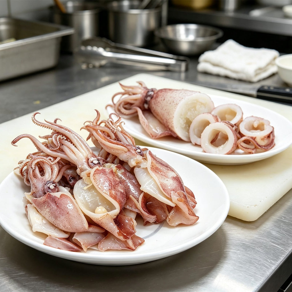 Fresh Whole Squid Ready To Cook